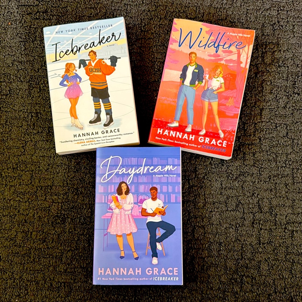 Maple Hills Book Series. Icebreaker, Wildfire, & Daydream by Hannah Grace